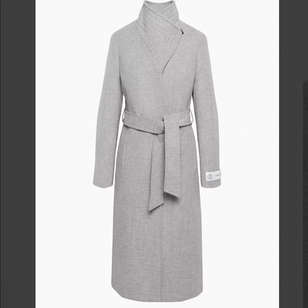 Babaton Gray Pea Coat